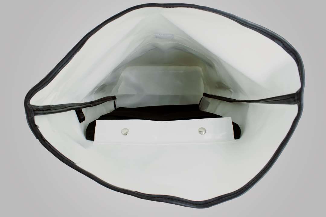 BX01G Rolltop - 9002 Fahrradrucksack Weiß