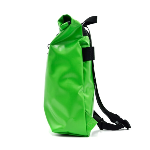 BX03G Apple green backpack for bicycle side