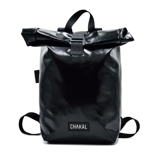 BX03G black rolltop backpack waterproof front