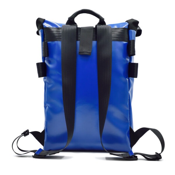 BX04G blue rolling backpack bag back